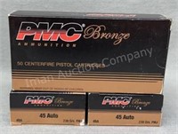 3x - PMC 45 Auto 50 Rds/Box 230 Gr FMJ