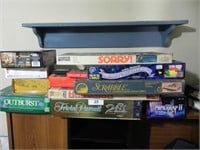 Lot of Misc. Board Games, Misc. Purses, Blue