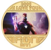 IRONMAN 24kt Gold Overlay Medallion