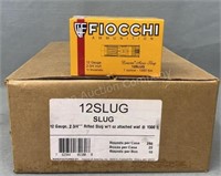 250 Rd Case Fiocchi 12 Ga Slug 2 3/4in