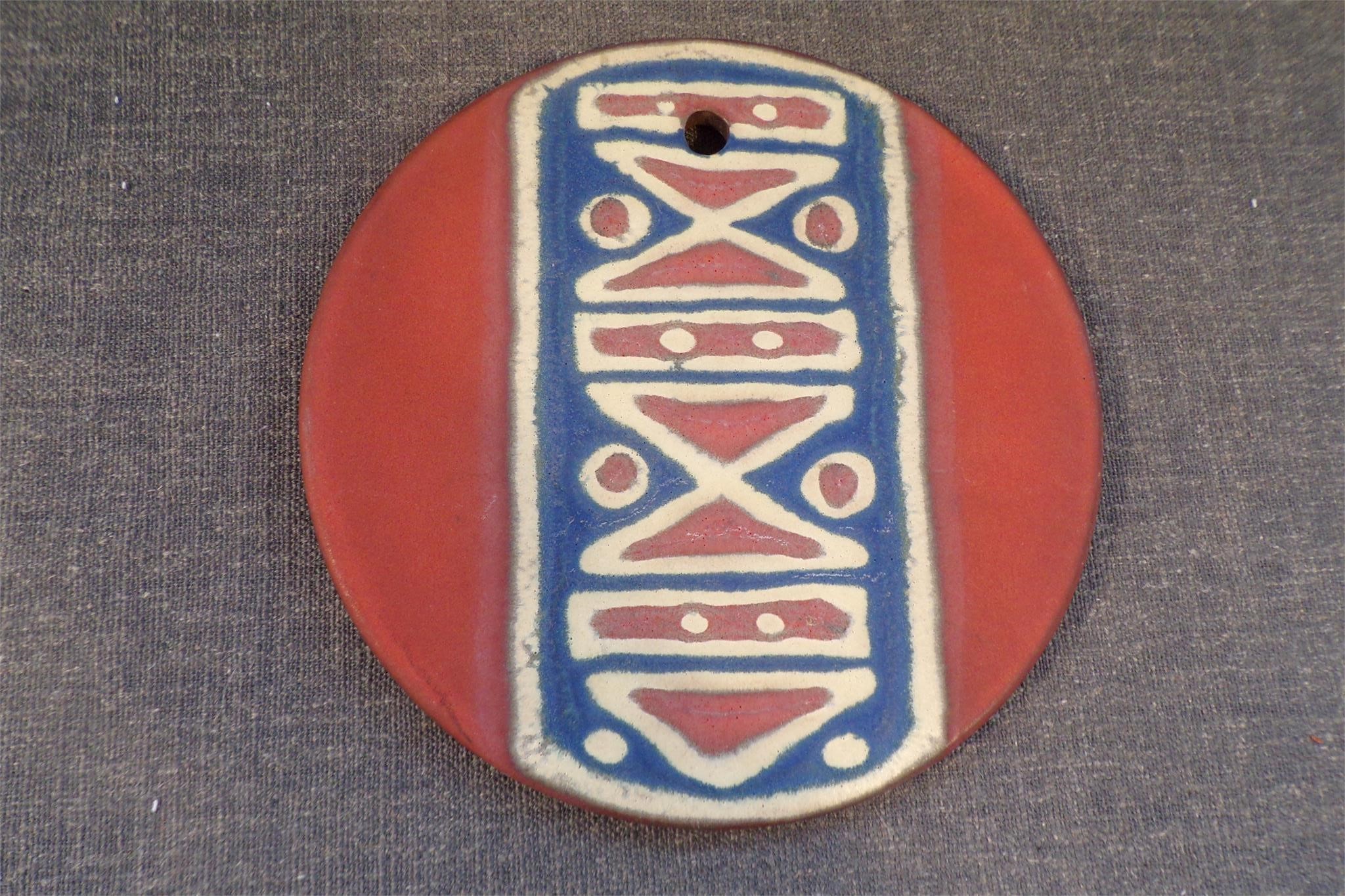 Vintage Ceramano Keramik Wall Plate - Signed