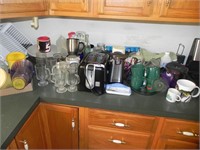 Toaster, Glass Mugs, Coffee Mugs, Coffee Pot,
