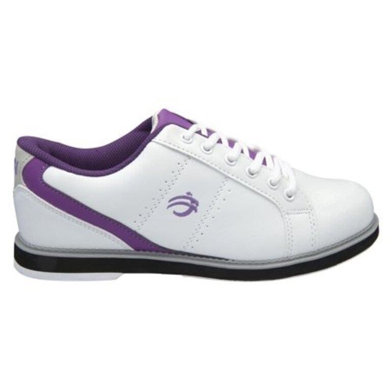 BSI Womens #460 White/Purple - Shoe Size: 08 1/2