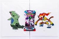 POKEMAN - 2 8x10 Fine Art Giclee's + Booster Pack