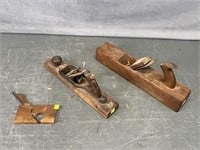 3 Wooden Molding Planes