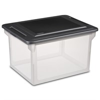 Sterilite Plastic Storage Bin/ File Box  18 1/2  L