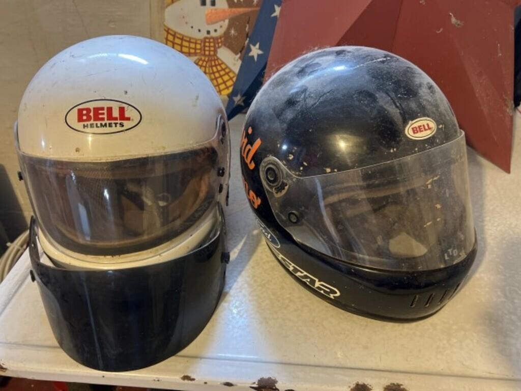 2 Bell Helmets