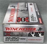 Winchester 22-250 Remington 20 Rds/Box