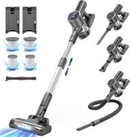 Cordless Vacuum Cleaner with 2 Batteries, 450W 33K