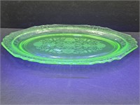 11.5" Wide Uranium Glass Platter