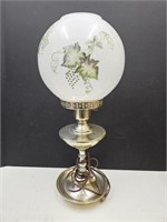 Glass Globe 19" High Lamp Electric