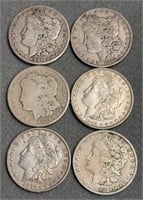 6x - Silver Morgan Dollars