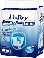 LivDry Incontinence Booster Pads, Use with Adult D