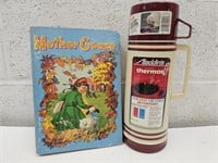 Aladdin Thermos & Vintage Mother Goose Book