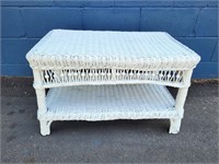 White Wicker "Coffee" Table