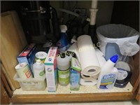 all cleaning supplies under sink assorted