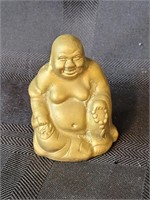 Vintage Laughing Brass Buddha