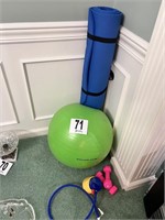 Exercise Ball, Mat & Weights(LR)