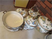 ASTA enameled cookware set w teapot Germany