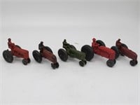 TRAYLOT OF 5 EARLY TRACTOR TOYS SEE LONG DESC.