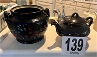 Hand Painted Cookie Jar & Tea Pot(LR)