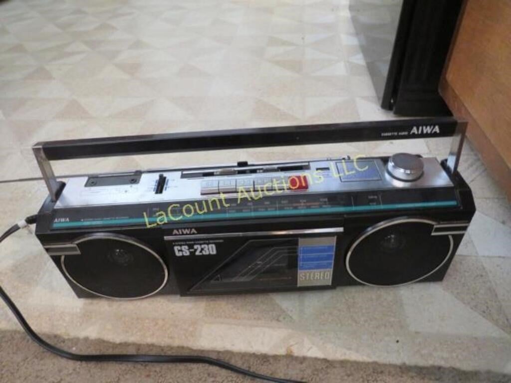 older Aiwa radio boom box