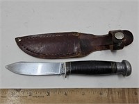 Case Knife w/Leather Sheath See Size