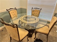 Round Dining Table With 4 Chairs(Kitchen)