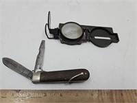 U.S. Military Compass & Case Pocket Knife
