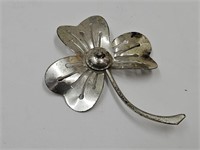 Sterling Silver Brooch See Size/Condition