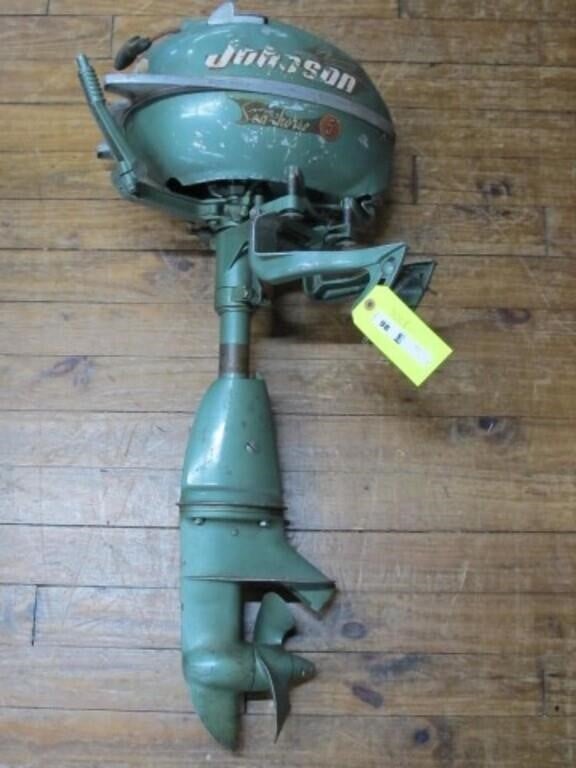 NICE GREEN JOHNSON SEAHORSE 5 HP WITH COMPRESSION