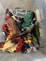 Tote of Assorted Toys