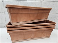 4 Flower Boxes 23"x7" High