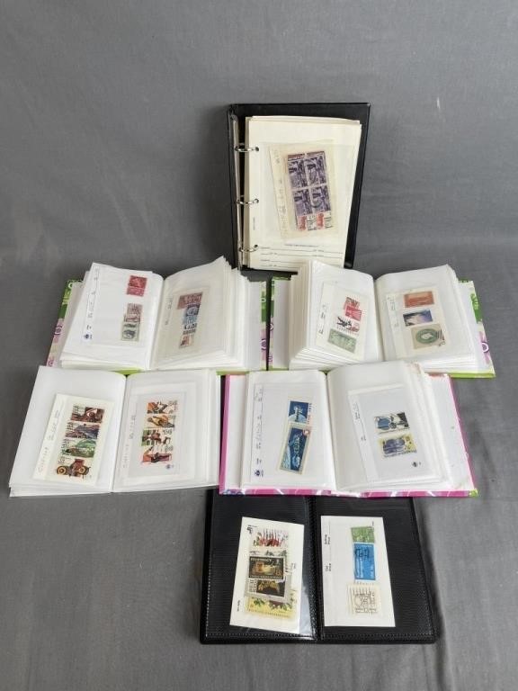 6 Small Binders of United States Stamps