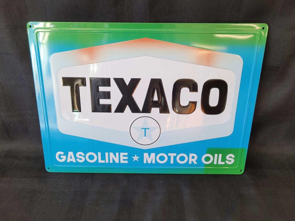 Texaco Gasoline & Motor Oils Sign
