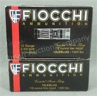2× - Fiocchi 12 GA Slug, 10Rds/box