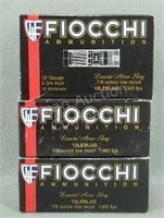 3× - Fiocchi 12 GA Slug, 10Rds/box