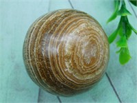 BANDED JASPER SPHERE ROCK STONE LAPIDARY SPECIMEN