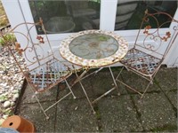bistro table and chairs outdoor garden decor
