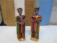 Pair of 8" Tall Native Figures