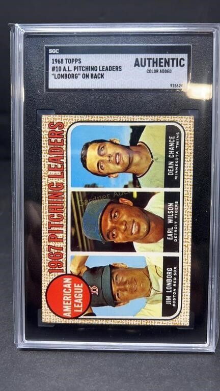 1968 TOPPS A.L. PITCHING LEADERS SPORTS CARD