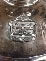 Vintage Chevrolet Record Club silver plate award
