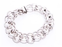 Sterling Silver Round Link Bracelet