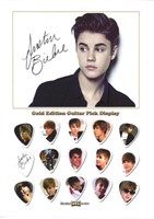 Justin Bieber Gold Edition Guitar Pick Collection