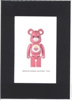 Bearbrick - Fine Art Giclee - 4 x6" "Carebears S