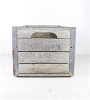 Vintage Metal/Wooden Whitmore's Dairy Crate