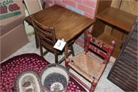 Child's table, chairs & more