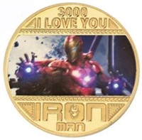 Iron Man - SPIDERMAN 24kt Gold Overlay Medallion