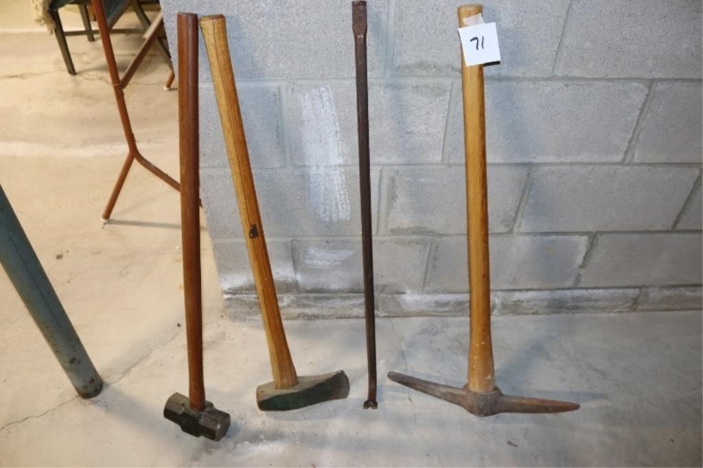 Sledgehammer, pick & more