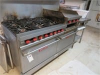 Vulcan 6 Burner with Griddle and 2 Door oven
